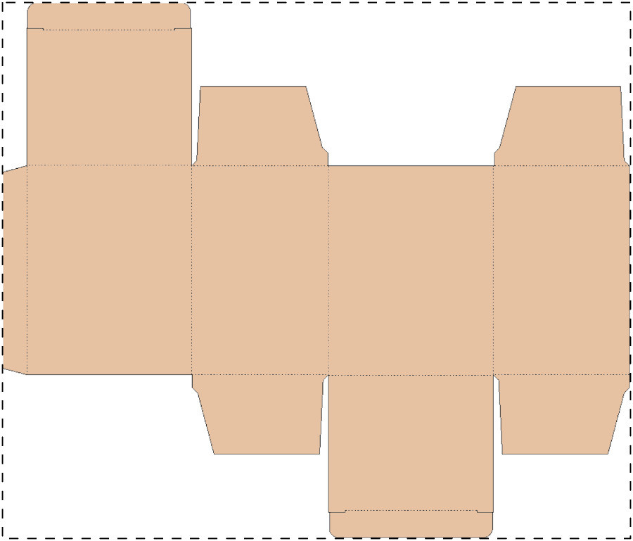 Custom kraft paperboard box