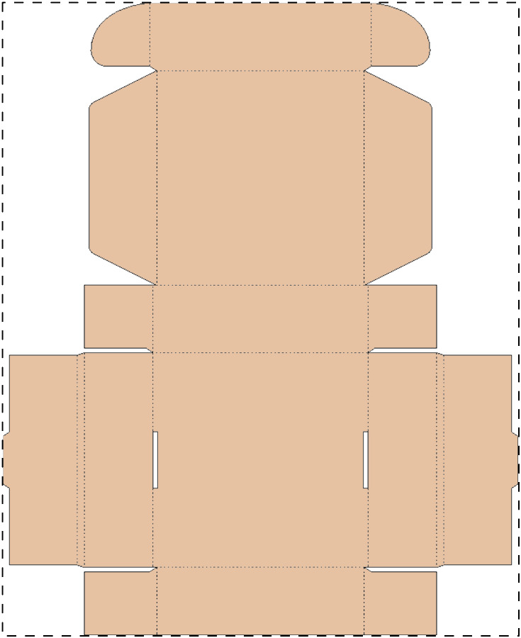 Custom kraft paperboard box