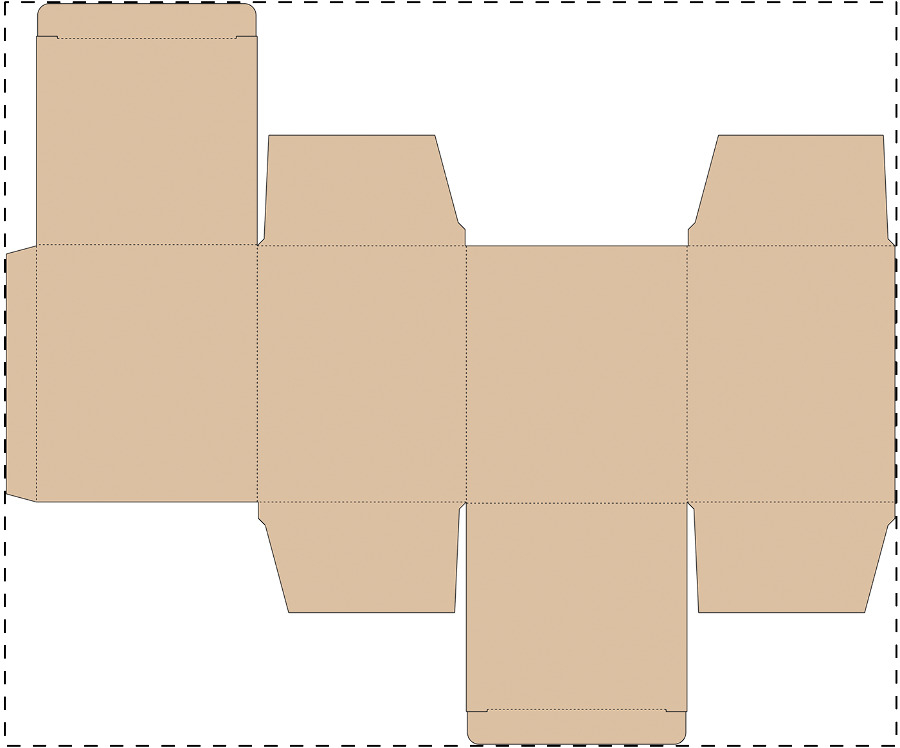 Custom kraft paperboard box