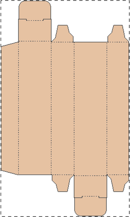 Custom kraft paperboard box