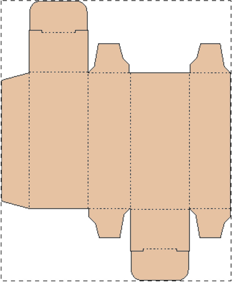 Custom kraft paperboard box