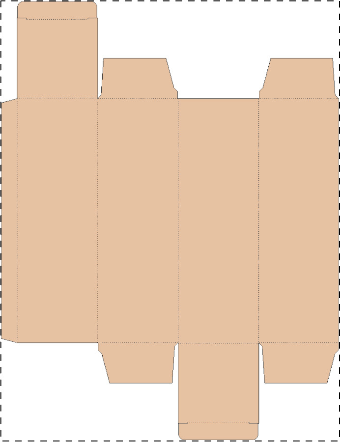 Custom kraft paperboard box