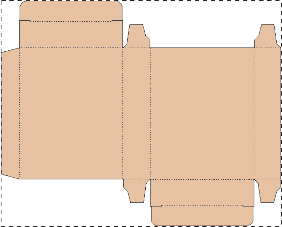 Custom kraft paperboard box