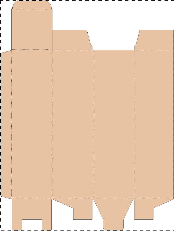 Individuelle Kraftwellpappschachtel