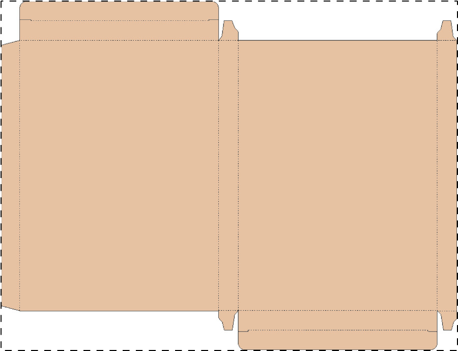 Custom kraft paperboard box