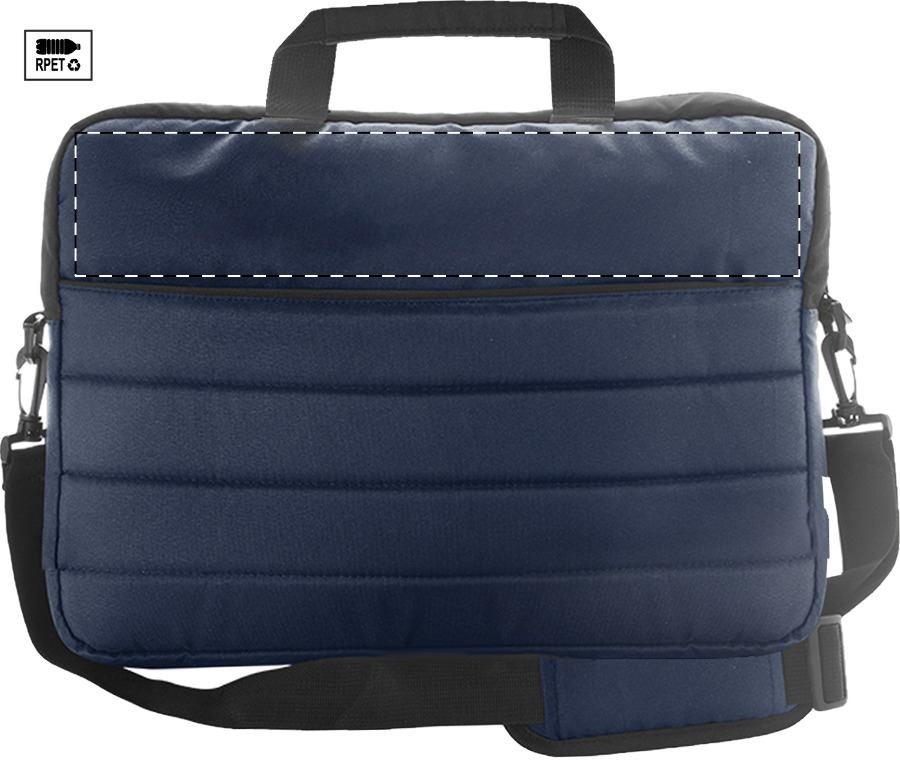 Back side - above zip