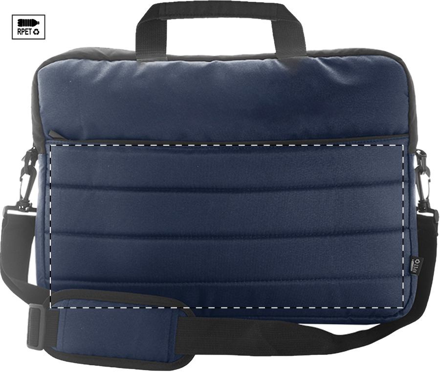 Front side - below zip