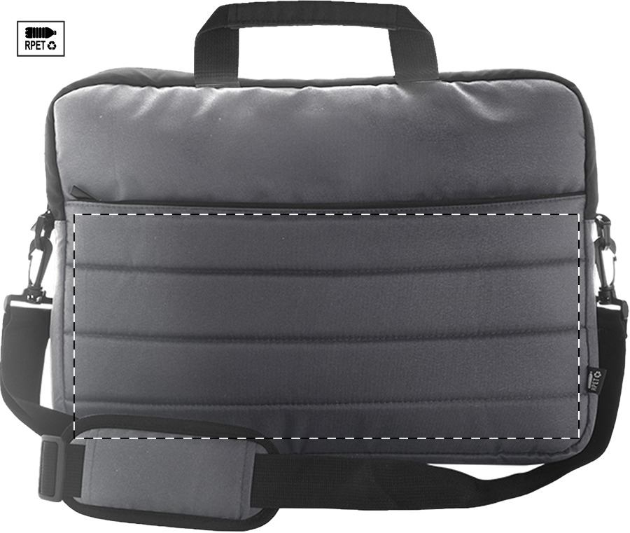 Front side - below zip