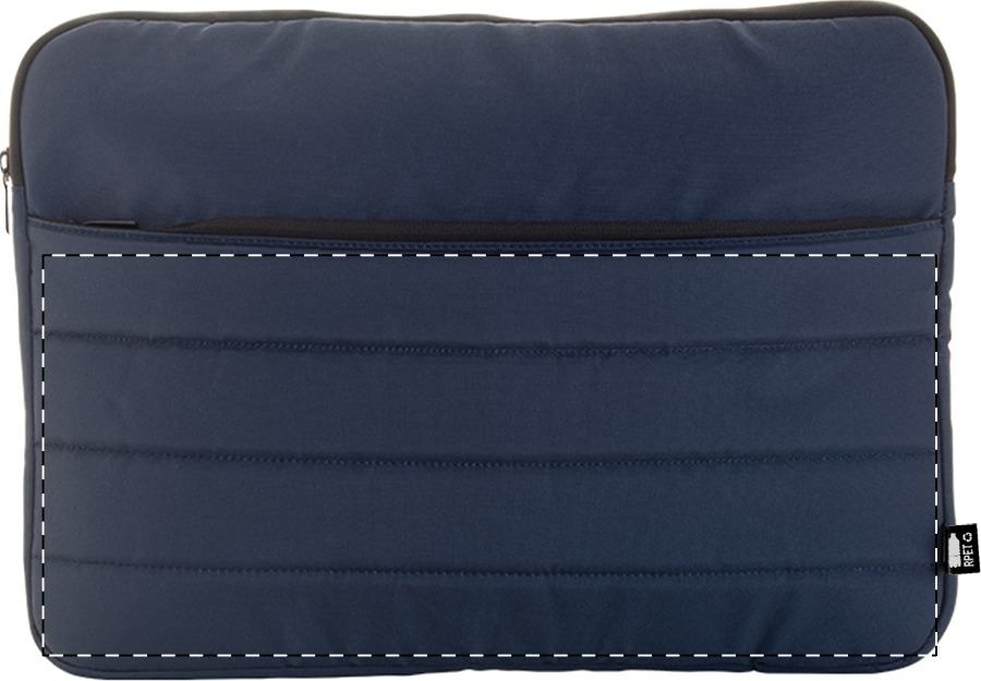 Front side - below zip