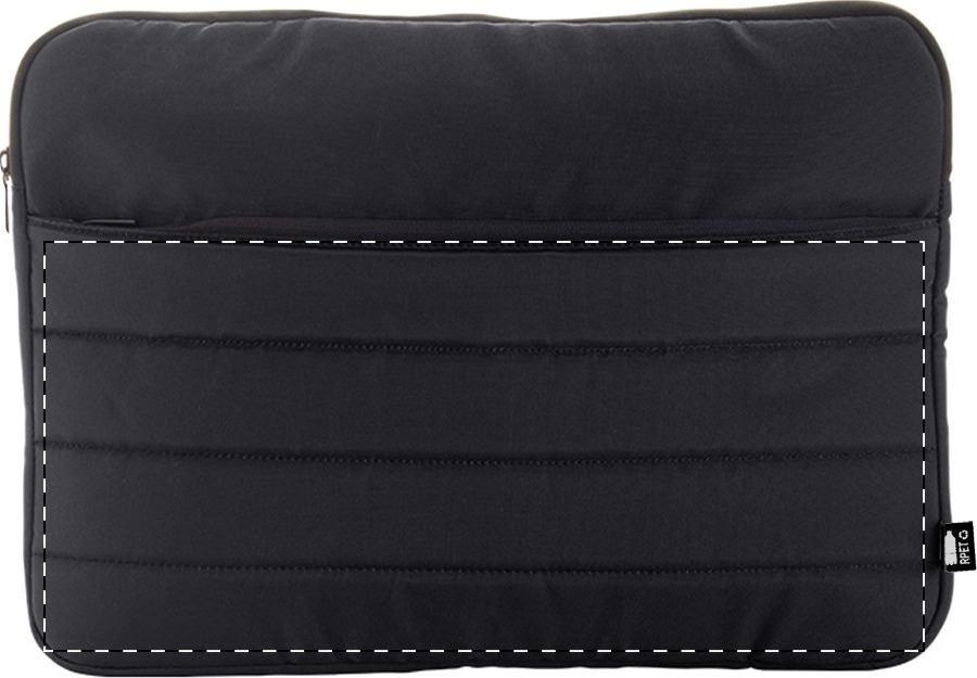 Front side - below zip