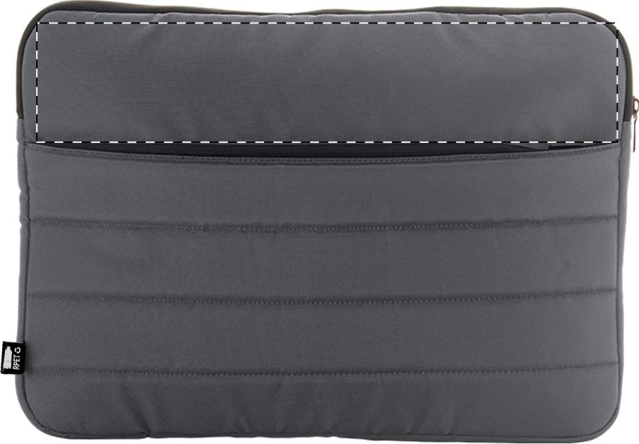 Back side - above zip