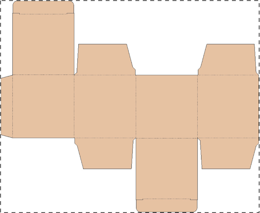 Custom kraft paperboard box