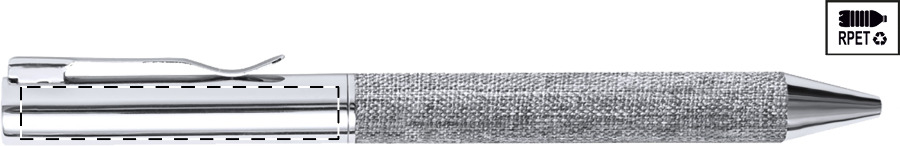 Ballpoint pen below clip - left handed