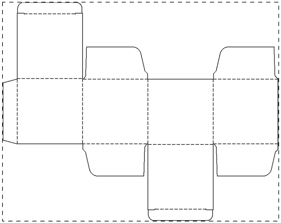 Individuell gestalteter Papierkarton