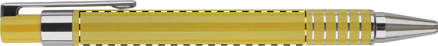 Ballpoint pen barrel - left handed