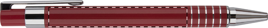 Ballpoint pen barrel - left handed