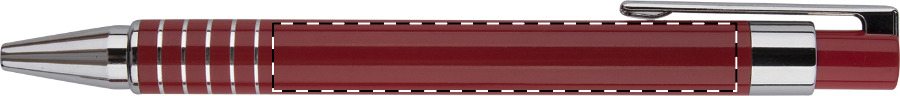 Ballpoint pen barrel - right handed