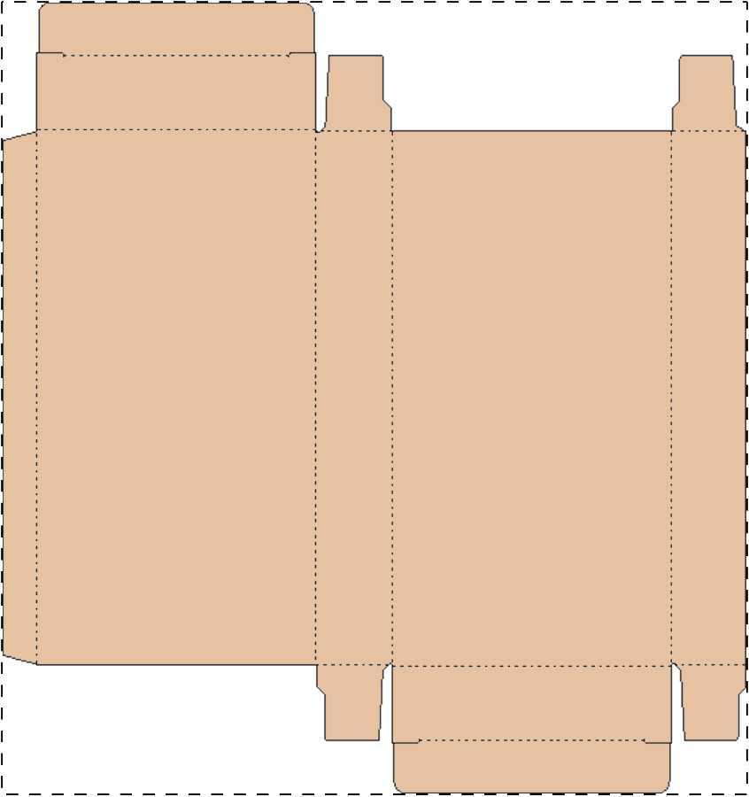 Custom kraft paperboard box
