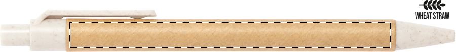 Ballpoint pen barrel - left handed
