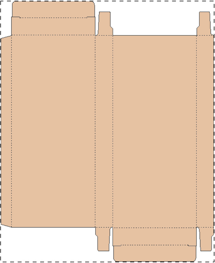 Custom kraft paperboard box
