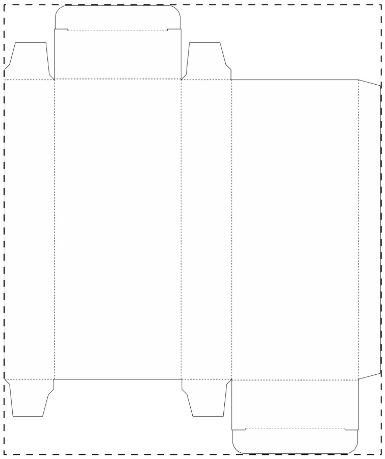 Individuell gestalteter Papierkarton