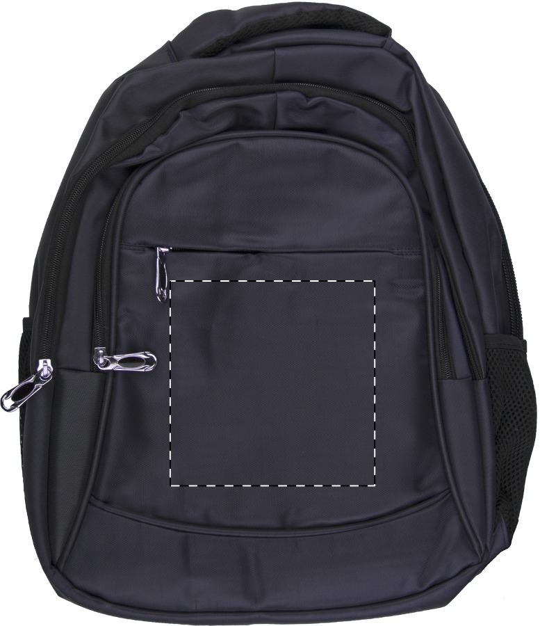 Front side - below zip