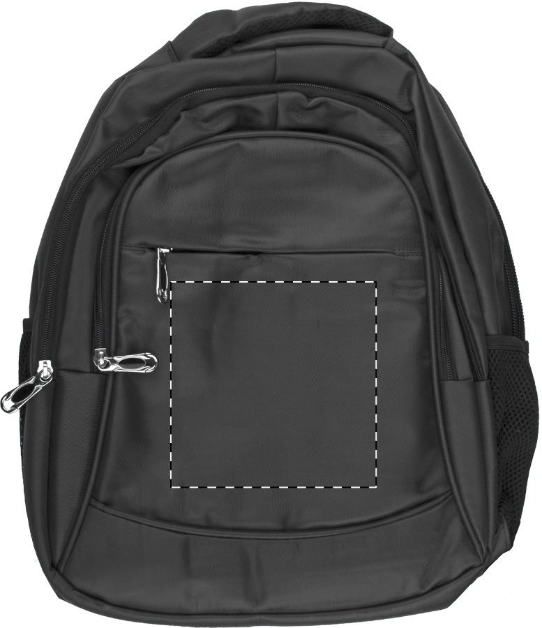Front side - below zip