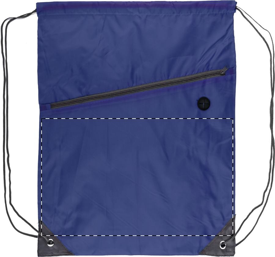 Front side - below zip