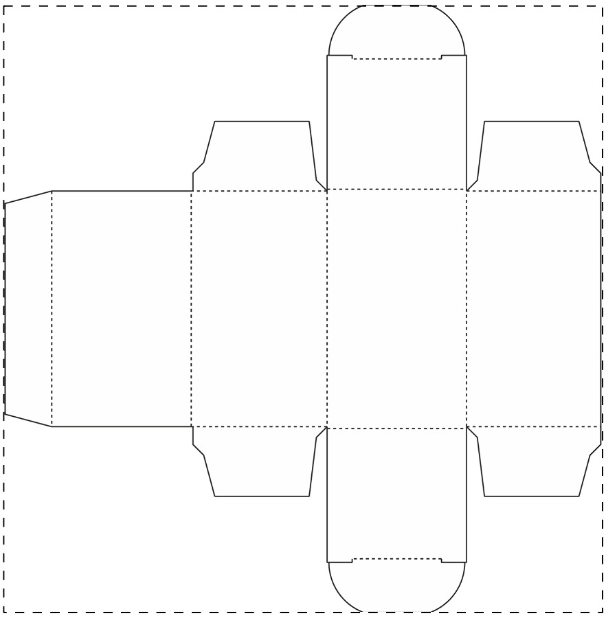 Custom paperboard box