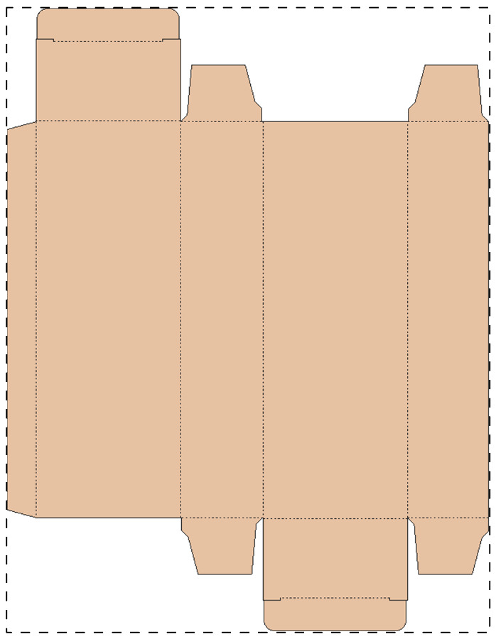 Custom kraft paperboard box