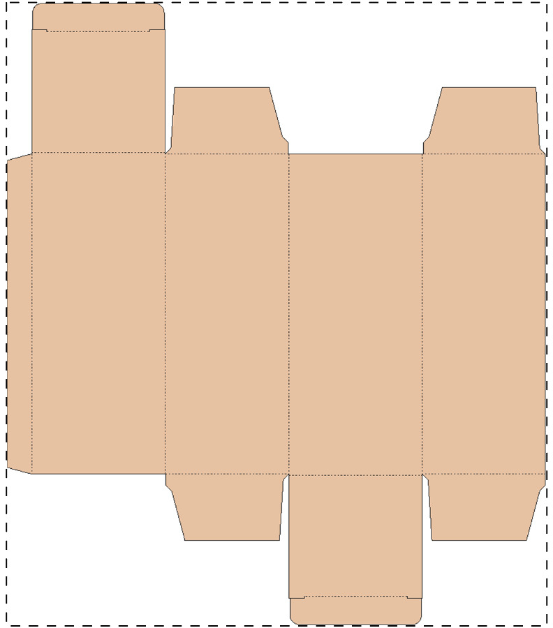 Custom kraft paperboard box