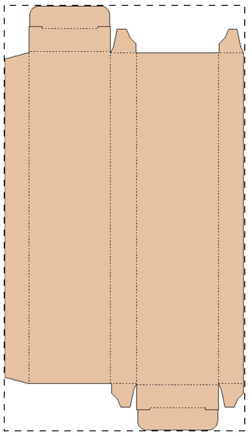 Custom kraft paperboard box