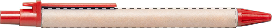 Ballpoint pen barrel - left handed