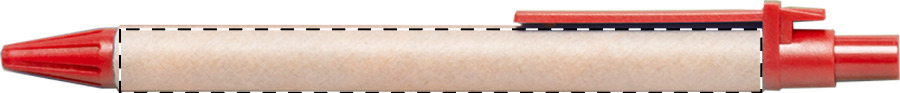 Ballpoint pen barrel - right handed
