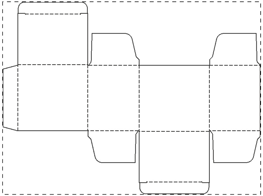 Individuell gestalteter Papierkarton