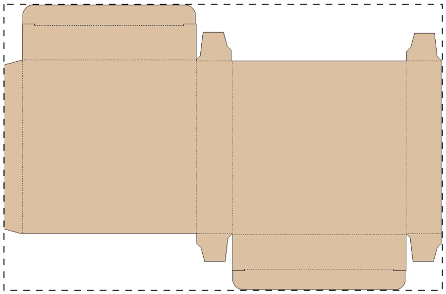 Custom kraft paperboard box