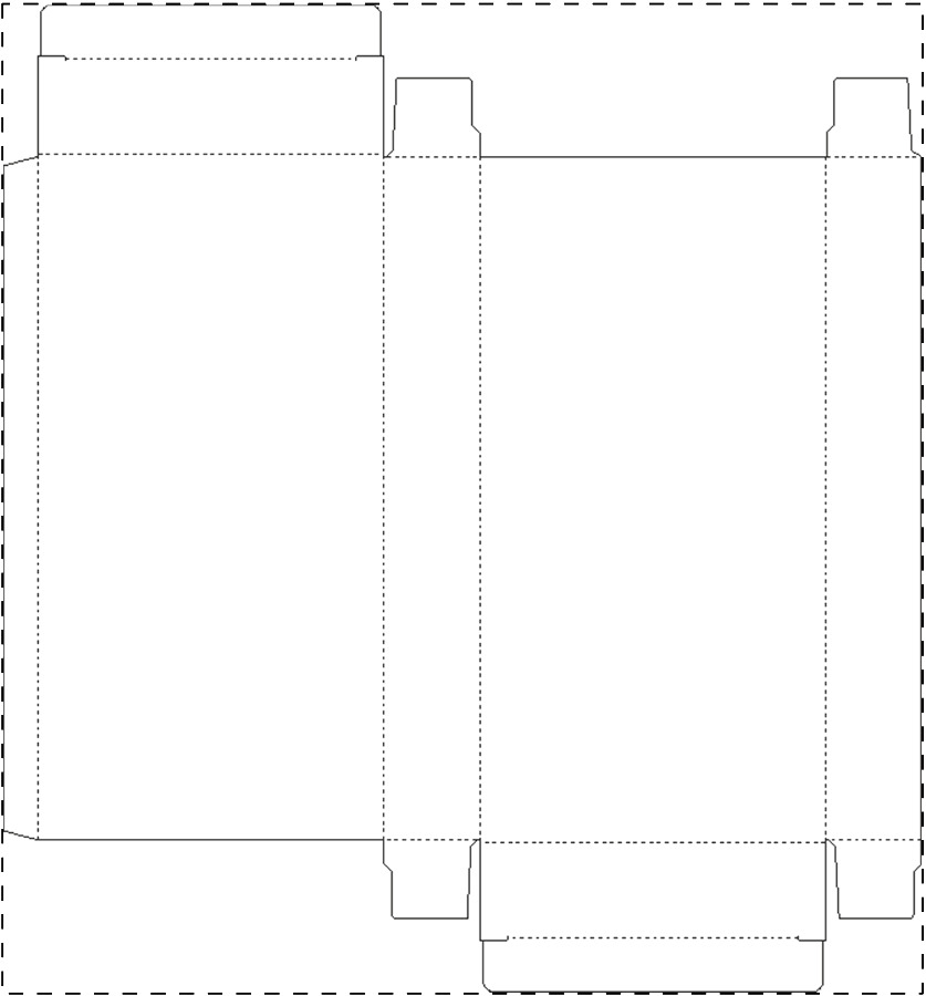 Individuell gestalteter Papierkarton
