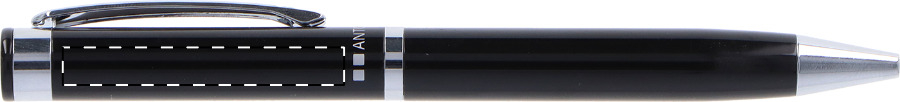 Ballpoint pen below clip - left handed
