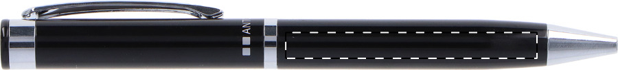 Ballpoint pen barrel - left handed