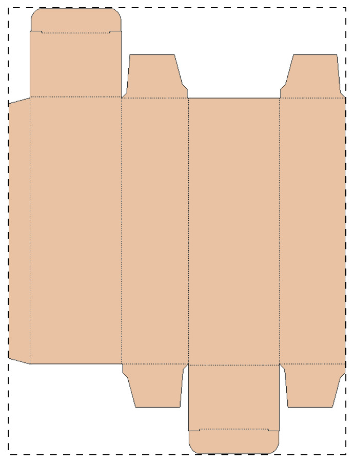 Custom kraft paperboard box