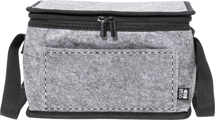 Front side - below zip