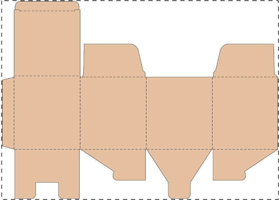 Custom kraft corrugated box