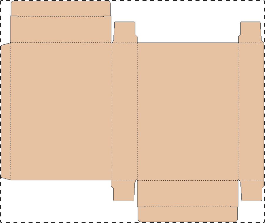 Custom kraft paperboard box