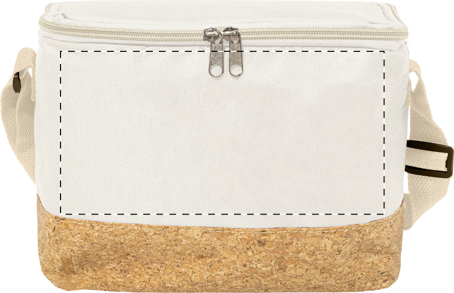 Front side - below zip
