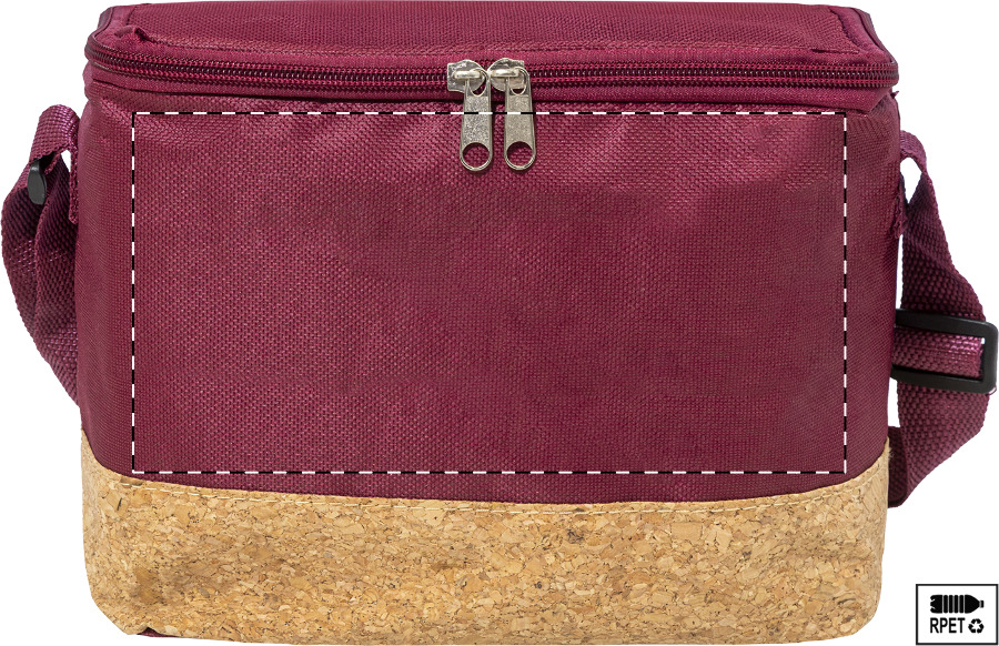 Front side - below zip