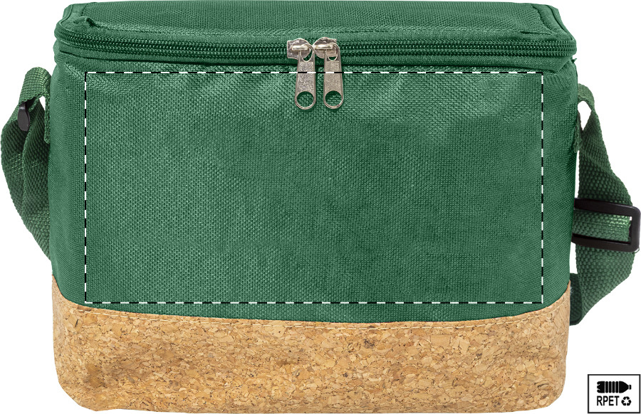 Front side - below zip