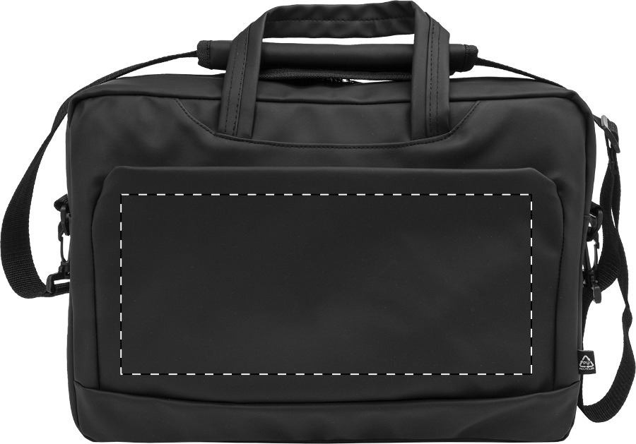 Front side - below zip