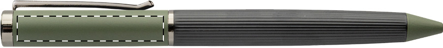 Ballpoint pen below clip - left handed