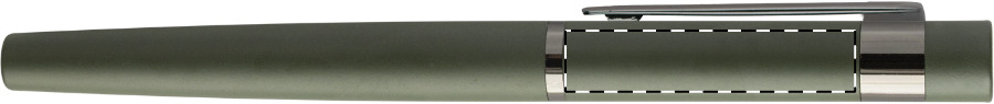 Roller pen below clip - left handed
