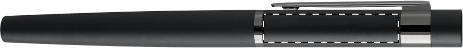 Roller pen below clip - left handed